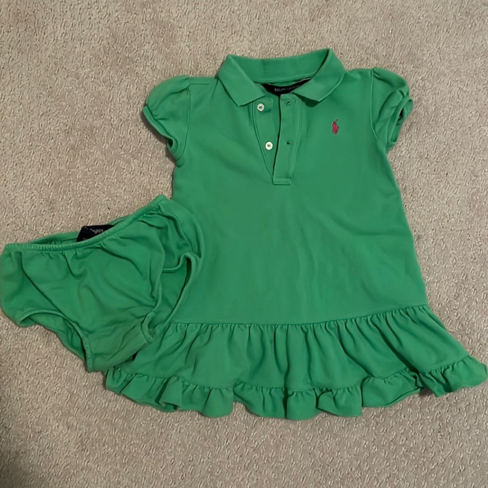 Polo green dress